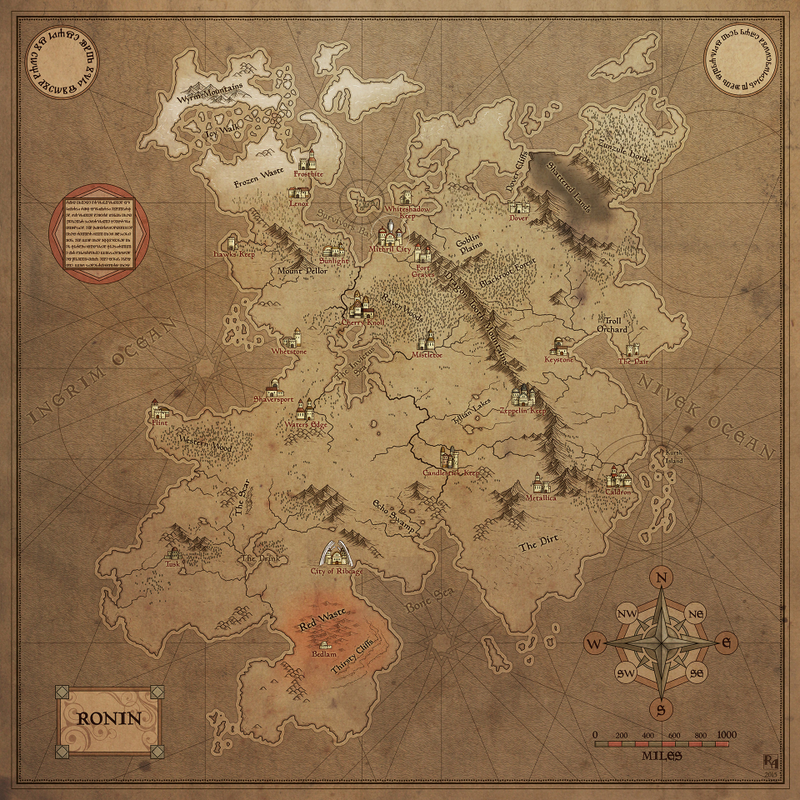 Illustration for article titled Beautiful Maps Of Fake Places